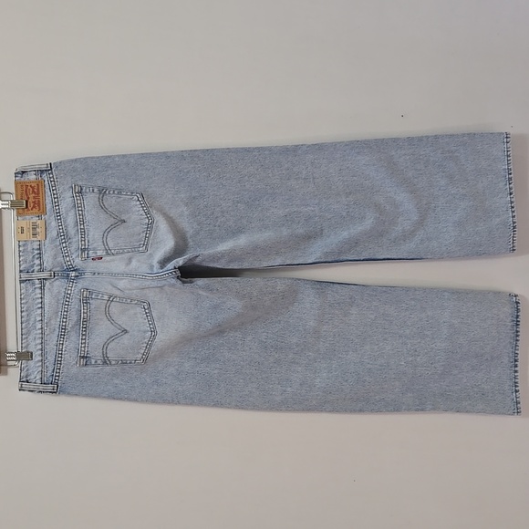 Levi's SuperLow Loose Fit Jeans Baggy Size 31 X 32 Wide Leg Light Wash Low Rise - Picture 6 of 16